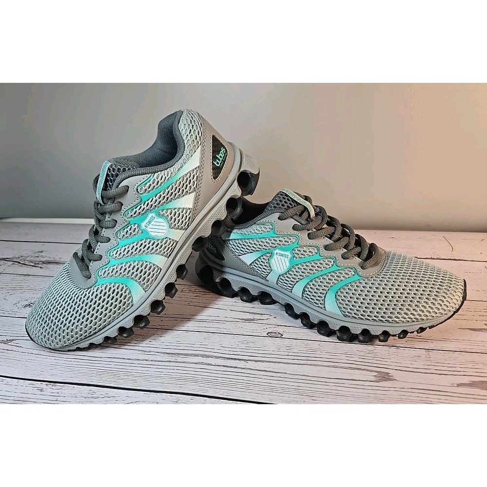 KSwiss Tubes Womens‎ Size 6 Turquoise,  Black And Gray Sneakers